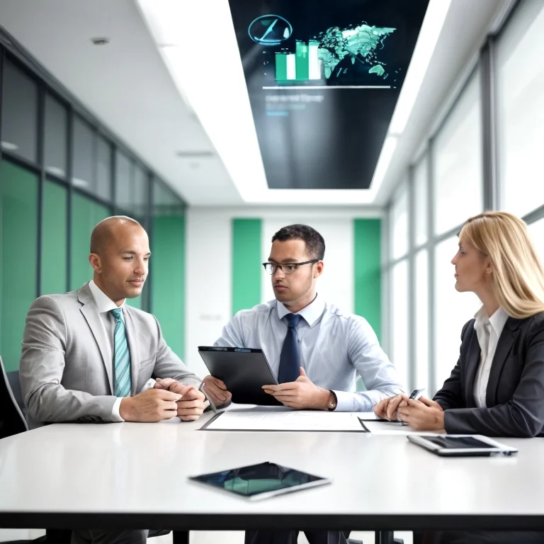 رسم بياني يظهر اتجاهات اقتصادية